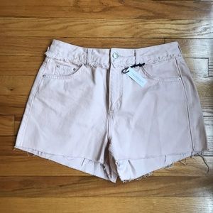 Topshop moto mom jean shorts